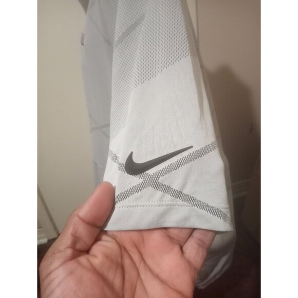 LSU Tigers Polo Shirt Men 2XL Gray Nike Golf Football Dri Fit Collar - Picture 7 of 13